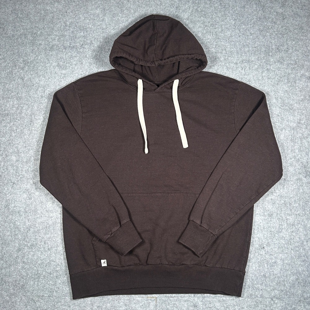 Kangol pullover Hoodie Mens XL rustic Brown Gorpcore drawstring kangaroo logo